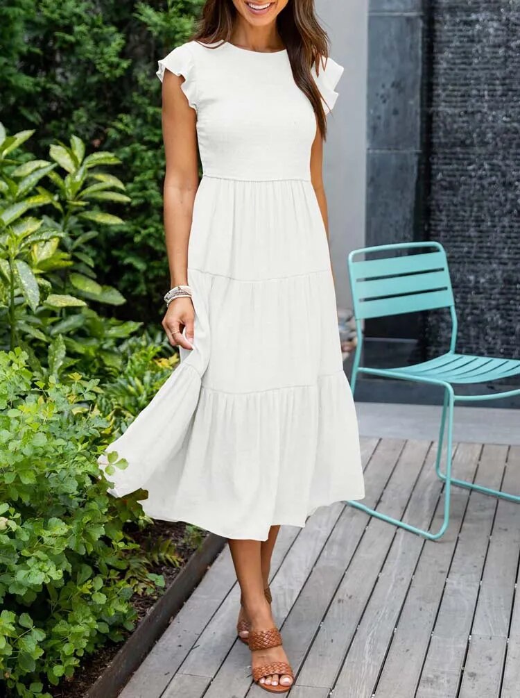 Liv - Bequemes Maxi-Sommerkleid