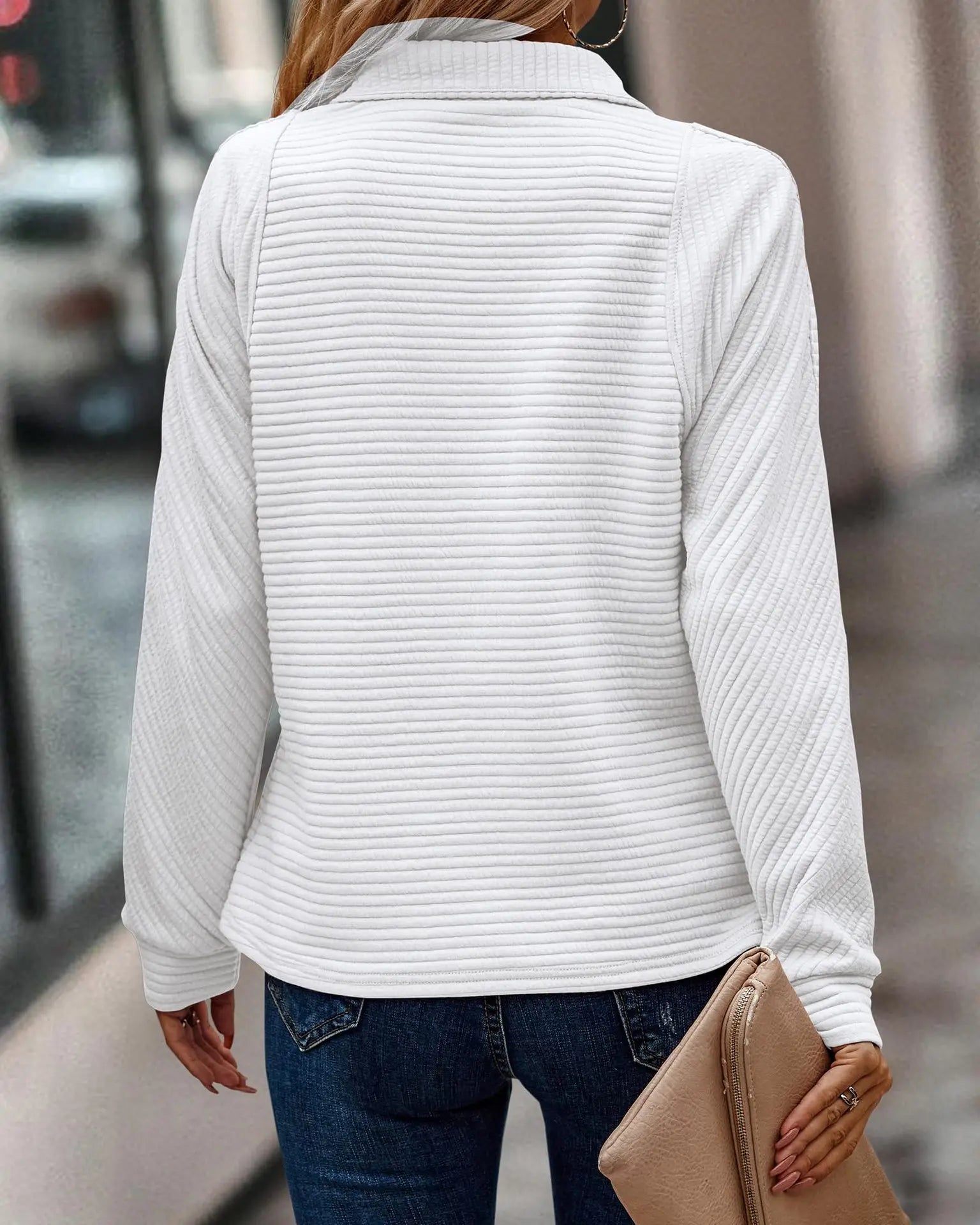 Elja - Eleganter Pullover mit V-Ausschnitt für Frauen