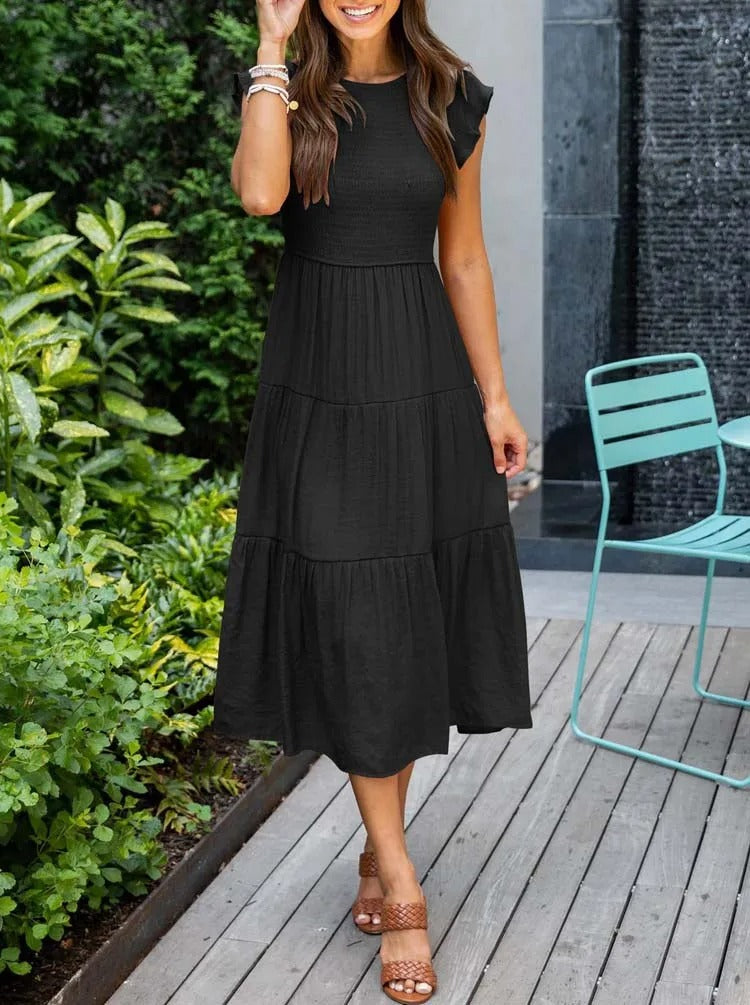 Liv - Bequemes Maxi-Sommerkleid