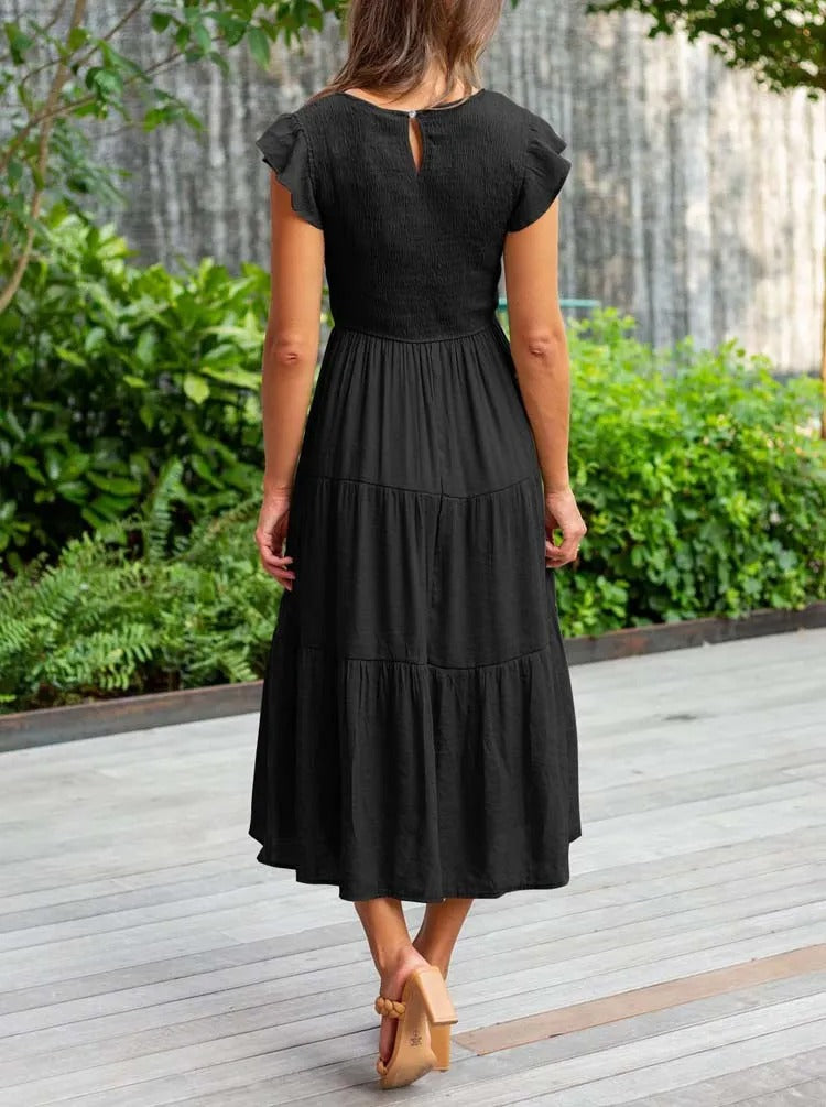 Liv - Bequemes Maxi-Sommerkleid