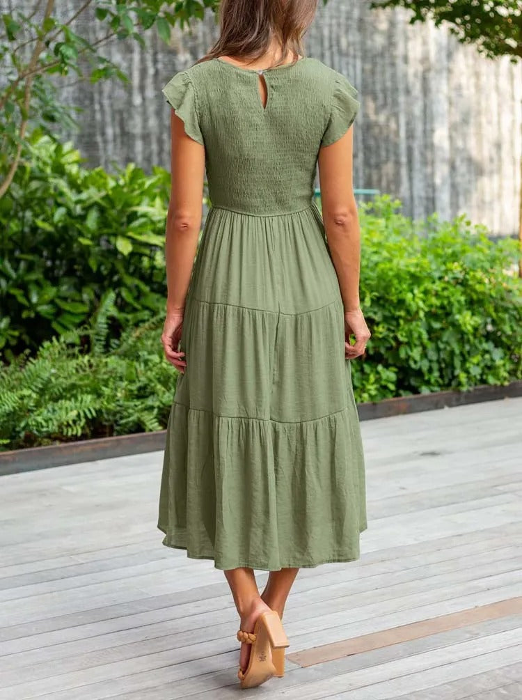 Liv - Bequemes Maxi-Sommerkleid