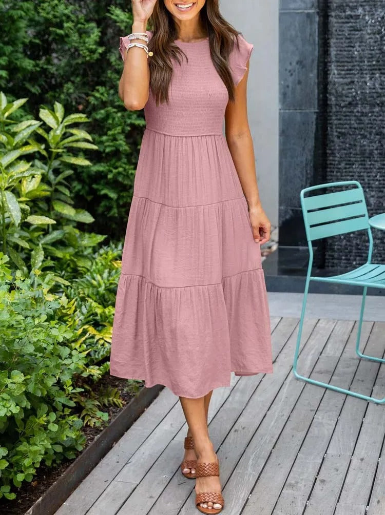 Liv - Bequemes Maxi-Sommerkleid