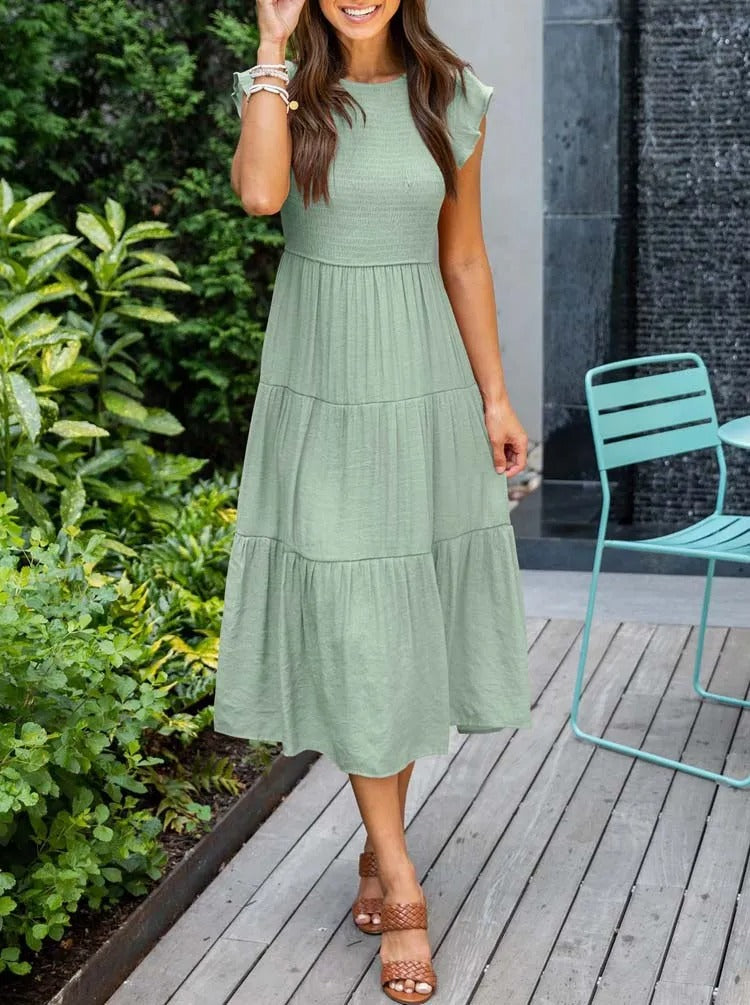 Liv - Bequemes Maxi-Sommerkleid