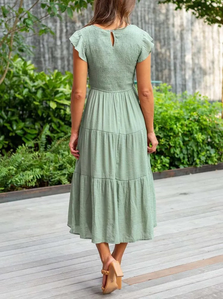 Liv - Bequemes Maxi-Sommerkleid