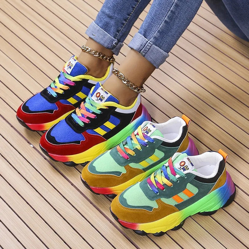 2023 Neue orthopädische Schuhe | Regenbogen Turnschuhe