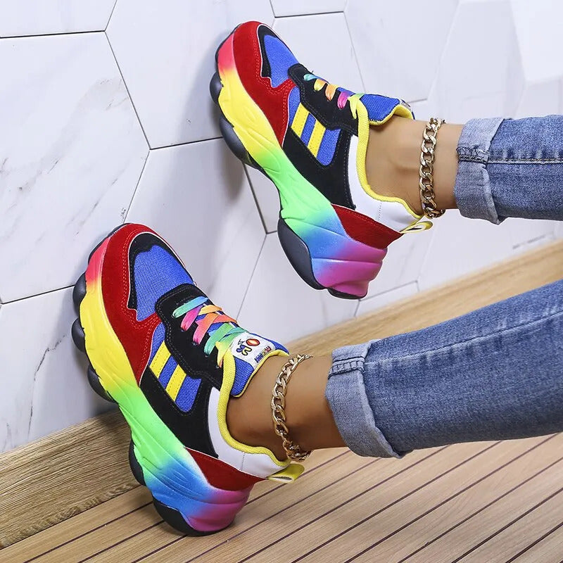 2023 Neue orthopädische Schuhe | Regenbogen Turnschuhe