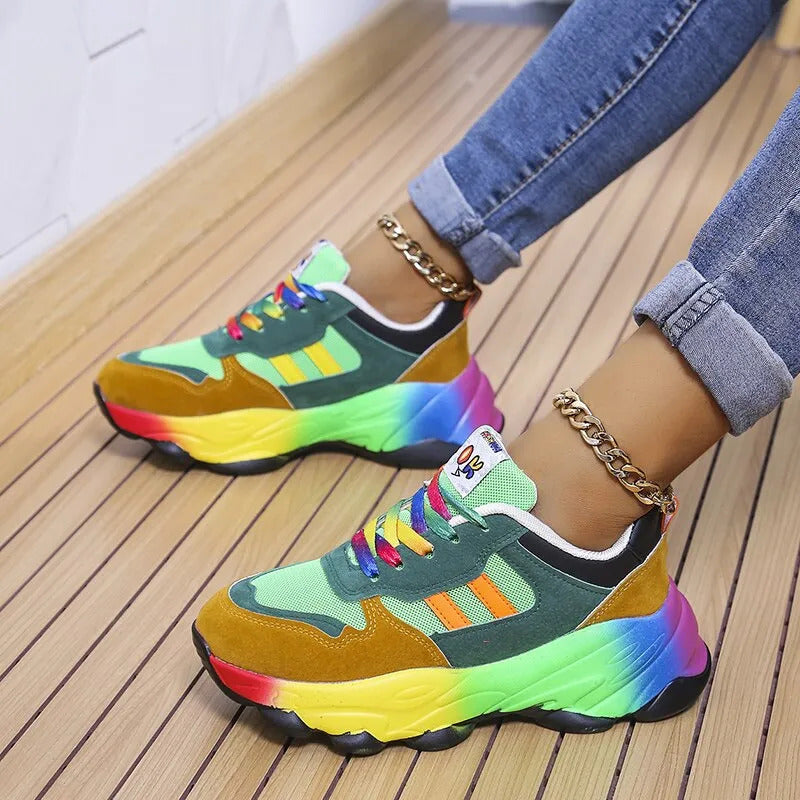 2023 Neue orthopädische Schuhe | Regenbogen Turnschuhe