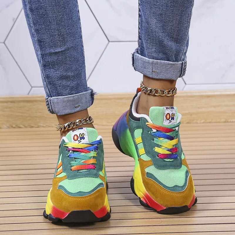 2023 Neue orthopädische Schuhe | Regenbogen Turnschuhe