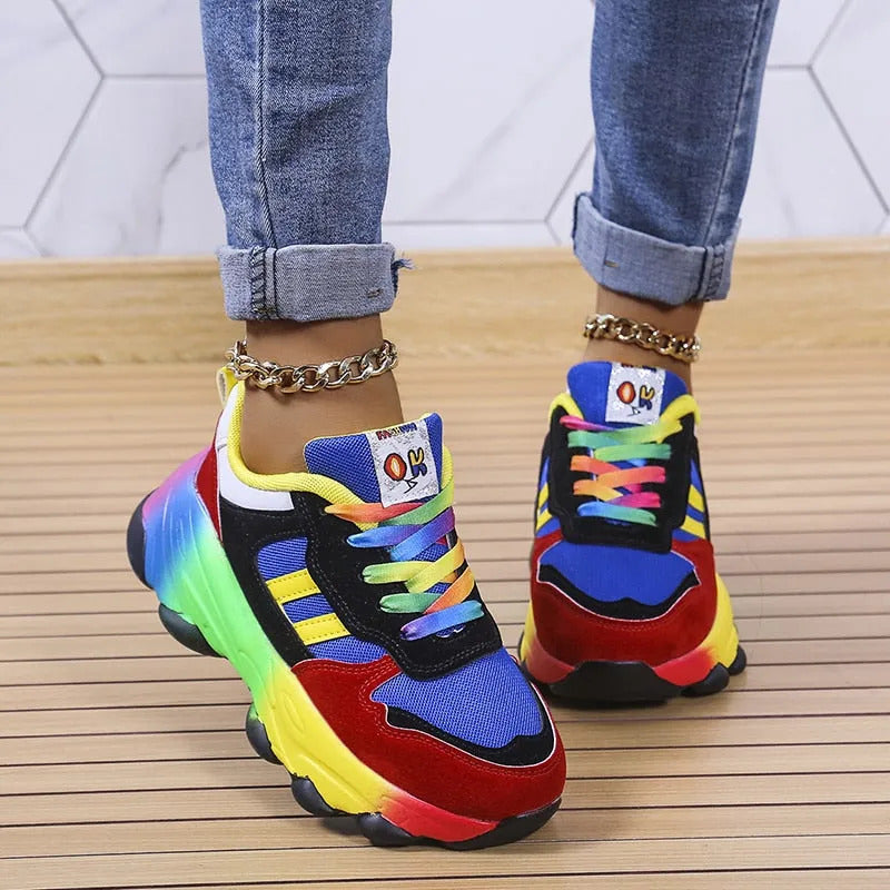 2023 Neue orthopädische Schuhe | Regenbogen Turnschuhe