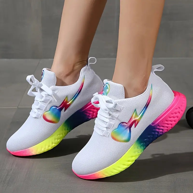 Regenbogen Atmungsaktive Mesh-Schuhe