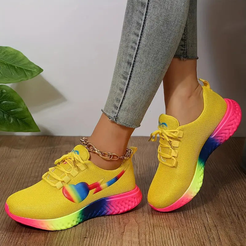 Regenbogen Atmungsaktive Mesh-Schuhe